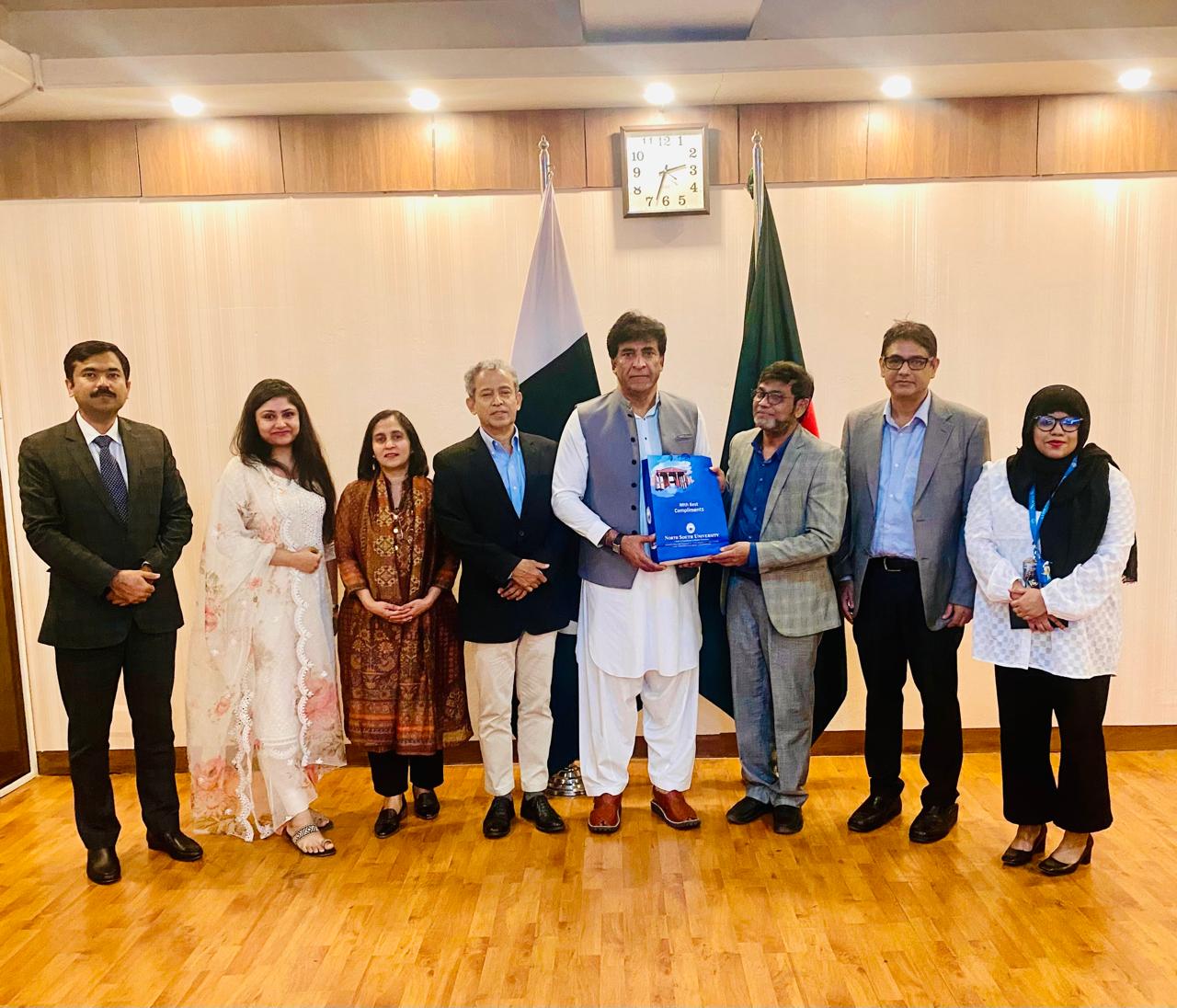 North South University Explores Academic Collaboration with Embassies of Pakistan and Nepal