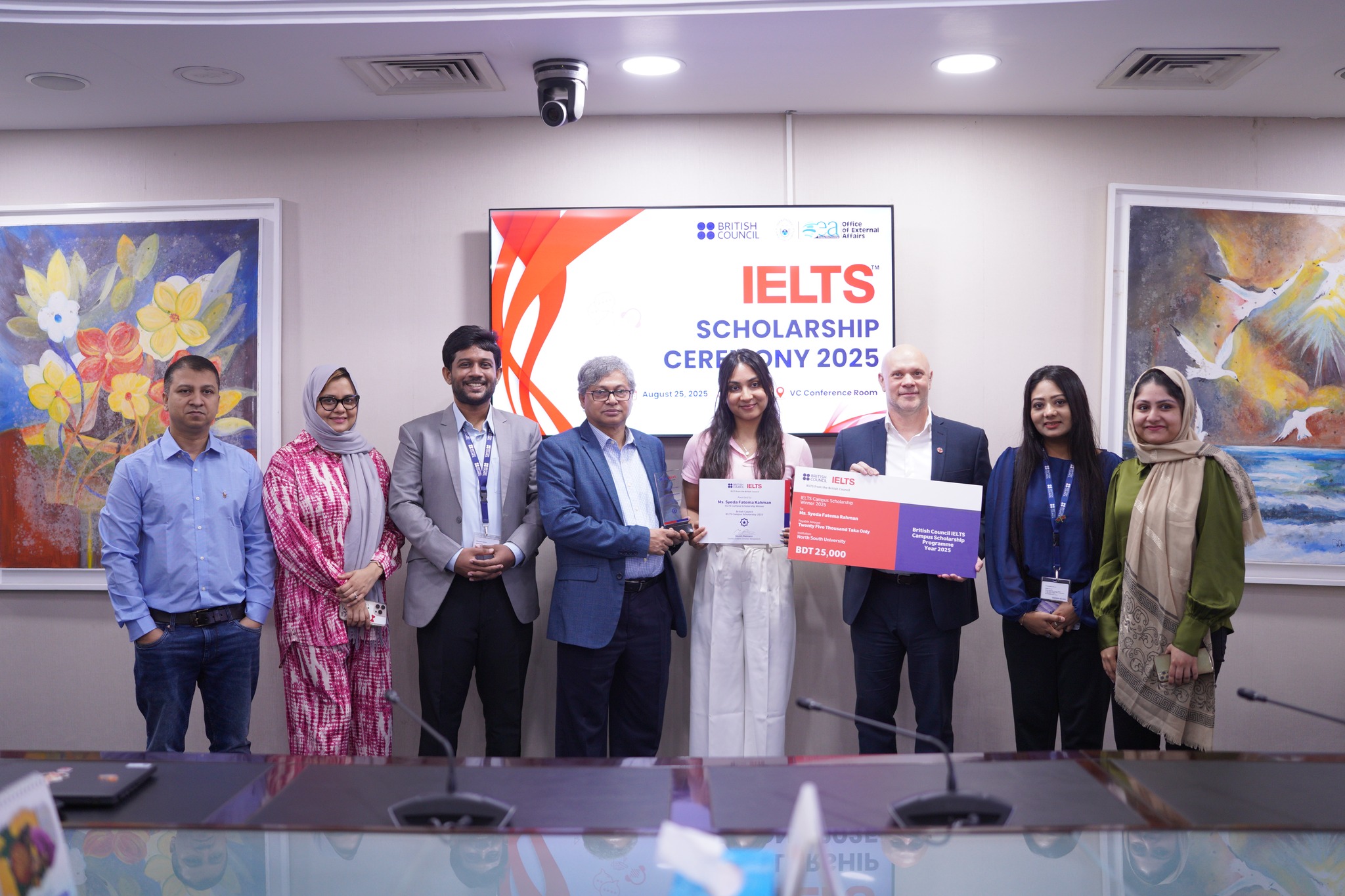 IELTS Campus Scholarship Ceremony 2025 at North South University