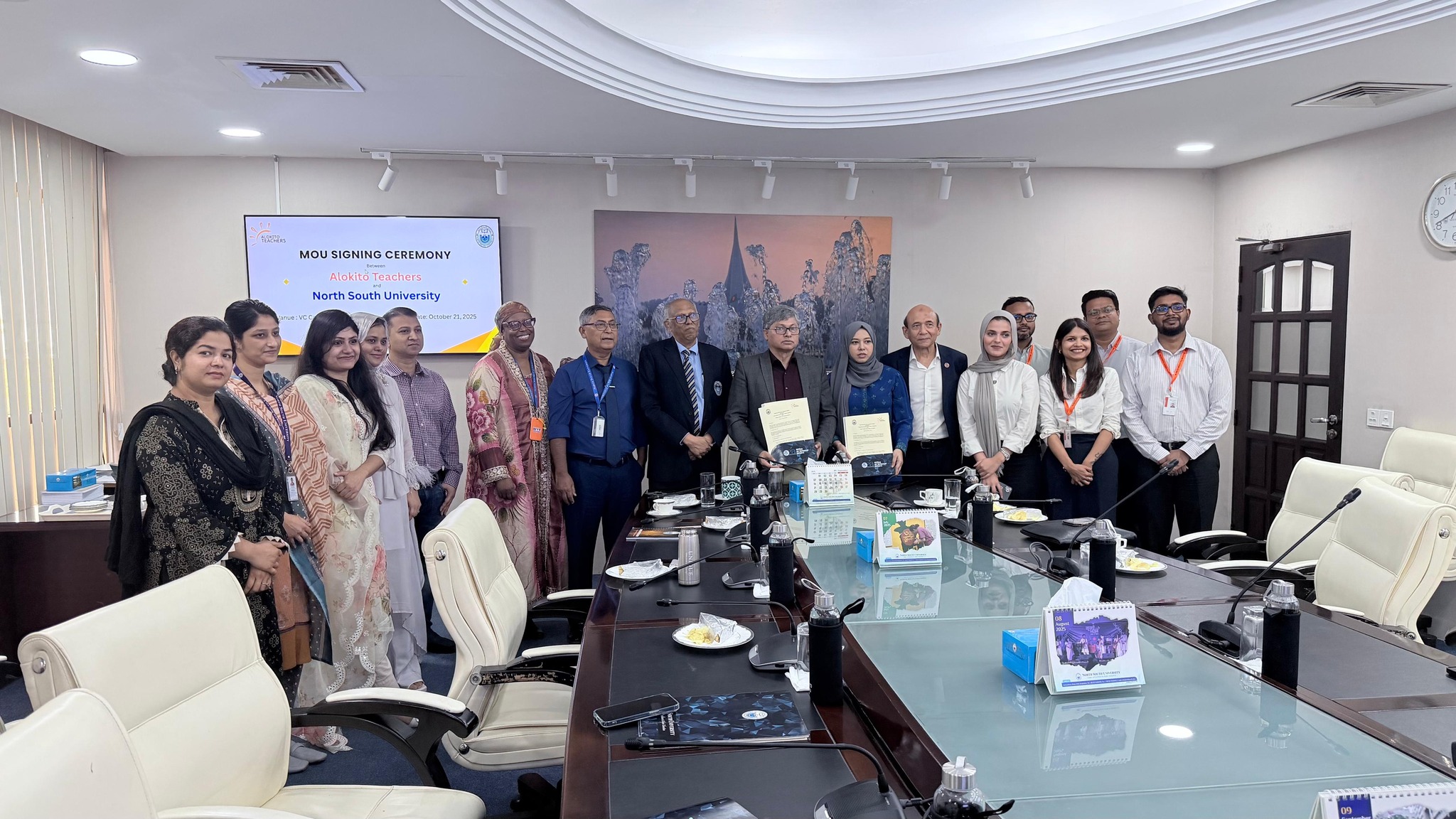 MoU Signing Ceremony between North South University and Alokito Teachers