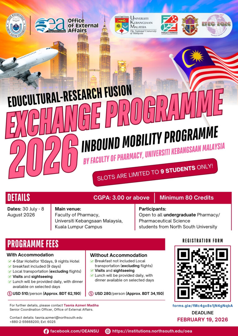 Opportunity for Pharmacy Students: Inbound Mobility Programme EFEC 2026 in Malaysia! 🇲🇾