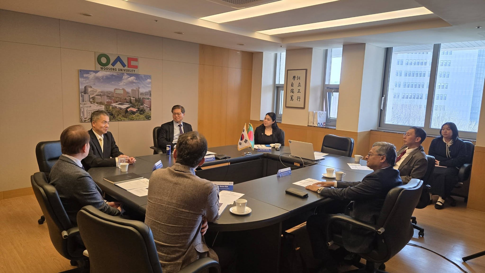 North South University’s Vice Chancellor, Prof. Abdul Hannan Chowdhury, visited Woosong University, South Korea5