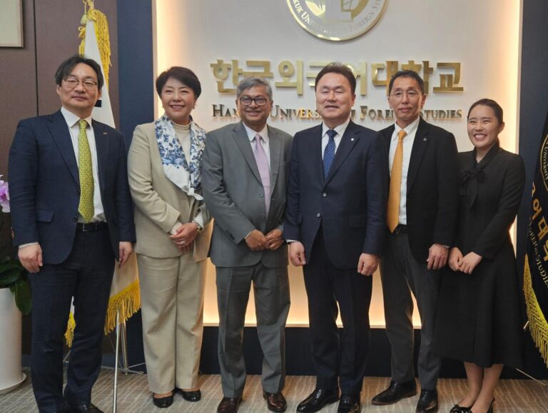 Vice Chancellor of North South University attended a collaboration meeting at Hankuk University of Foreign Studies (HUFS), South Korea