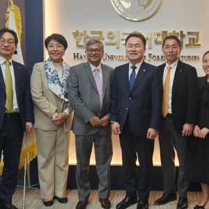Vice Chancellor of North South University attended a collaboration meeting at Hankuk University of Foreign Studies (HUFS), South Korea